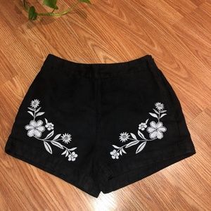 Suede Hollister shorts